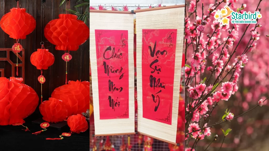 Trang trí cửa chính đón tết miền Bắc