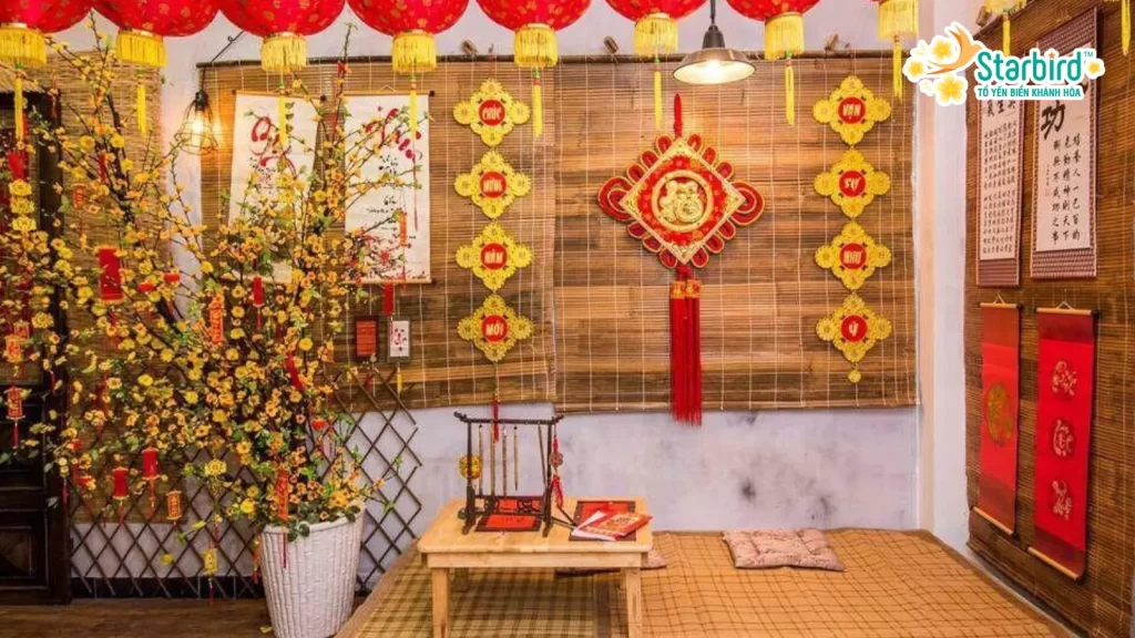 Chọn vị trí thích hợp khi trang trí góc tết trong nhà