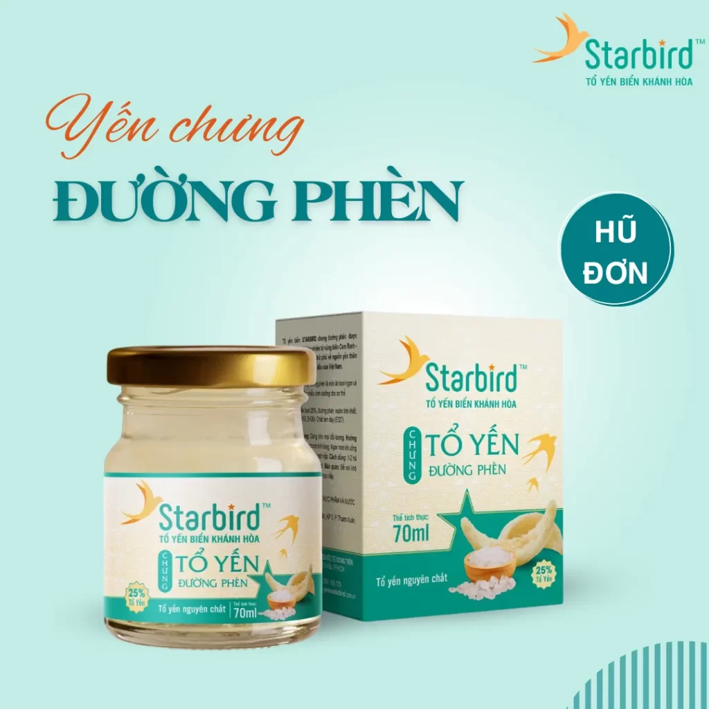 Yến chưng đường phèn - Phân biệt yến chưng không đường