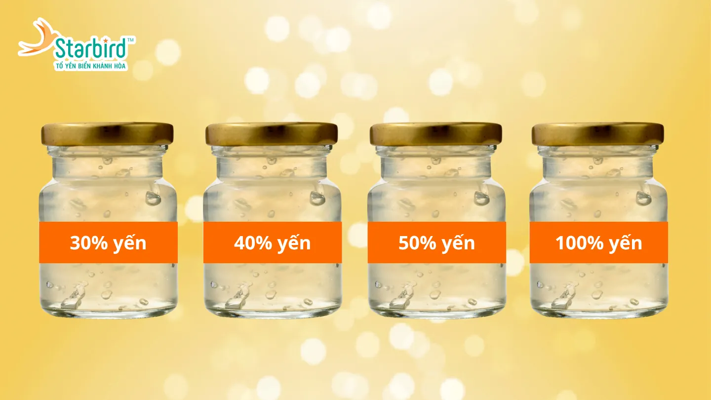 Phần trăm % yến có quan trọng không? - Yến chưng sẵn có tốt bằng yến tự chưng? | Starbird