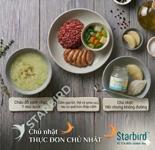 Thực đơn cho người tiểu đường và gout chủ nhật